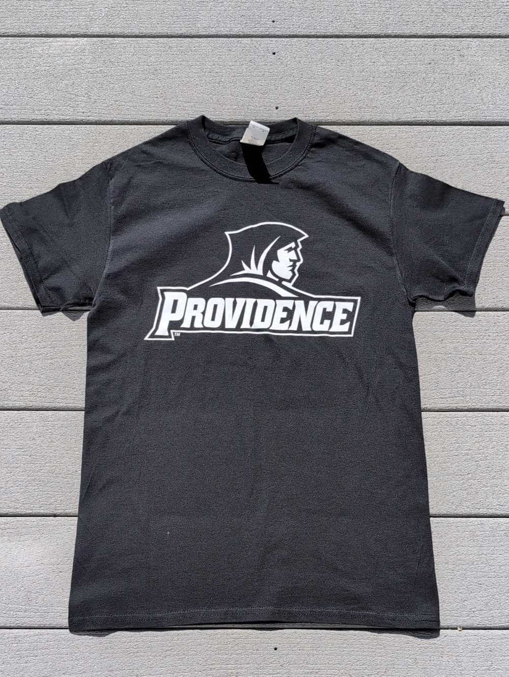 Gildan Black Tee with White Providence Logo